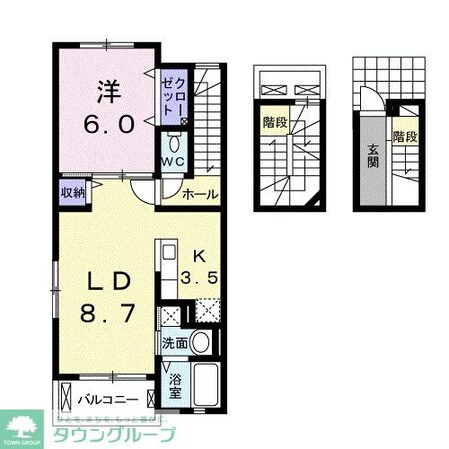 プリムローズIIの物件間取画像